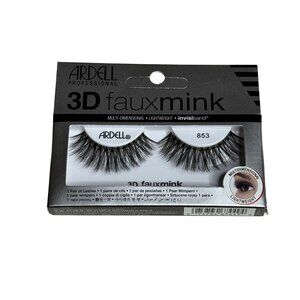 Ardell 3D Faux Mink Lashes 853 Invisiband Lightweight New